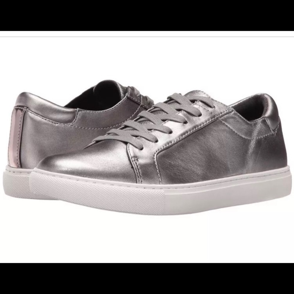 NWOB Kenneth Cole Kam Sneaker Pewter Size 8.5